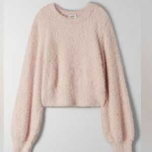 Aritzia Sunday Best Metallic Kitten Sweater